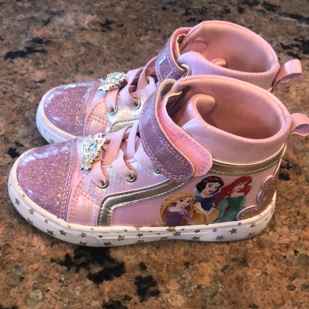 Girls princess high top shoes size 10